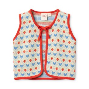 Fl�ss Lea Vest - Berry heart mix