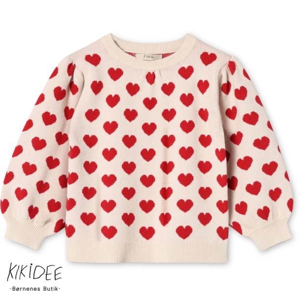 Fliink Alon Heart Bluse - Red/sandshell 