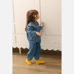 Fliink Donna Denim Bomberjakke - Light denim blue