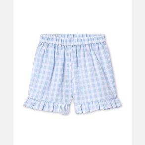 Fliink Pari Ruffle Shorts - Dream blue check 