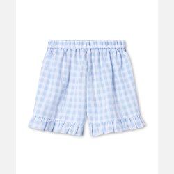 Fliink Pari Ruffle Shorts - Dream blue check 