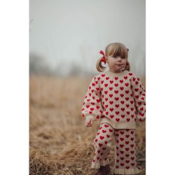 Fliink Alon Hjerte bukser - Red/sandshell 