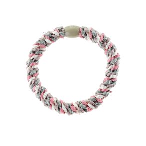 By Str Flettet Hrelastik - Multi Gr /hvis/rosa