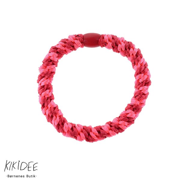 By Str Flettet Hrelastik - Multi neon pink/rd 