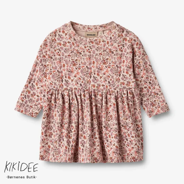 Wheat Emmy Jersey Kjole - Pale Rose Flowers