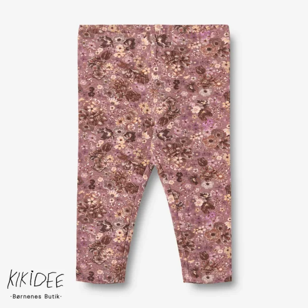 Wheat Jersey Leggings Jules - Lavender flowers 