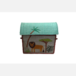 Rice Opbevaringskurv Lille - Jungle tema 