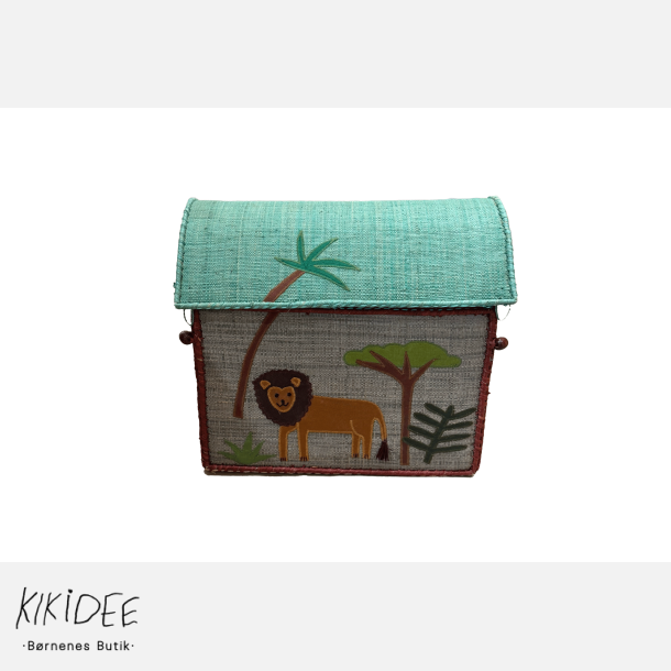 Rice Opbevaringskurv Lille - Jungle tema 