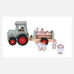 Little Dutch Traktor m. Trailer - Little Farm