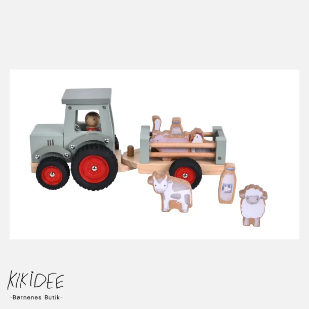 Little Dutch Traktor m. Trailer - Little Farm