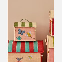 Rice lille Raffia Opbevaringskurv - Sommerfugl