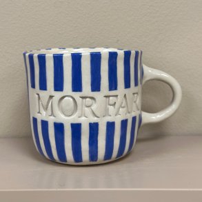 Keramik Kop - Morfar m. tyk strib