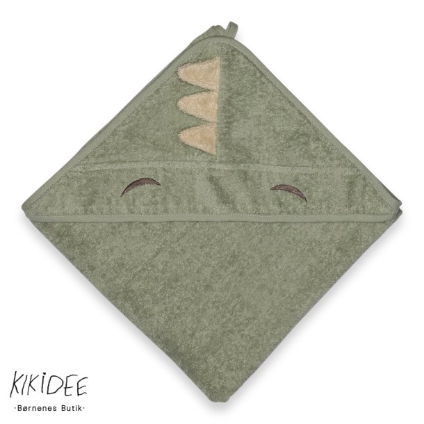 Aki Junior Hndklde m. Htte - Light green Dino