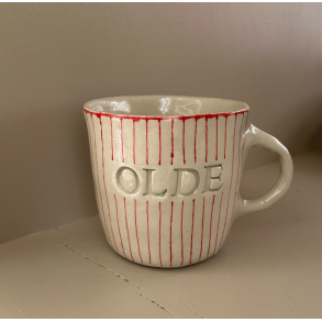 Keramik Kop - Olde m. Tynd R�d Strib