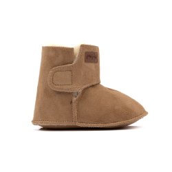 Pom Pom Baby Boot Sheepskin - Camel