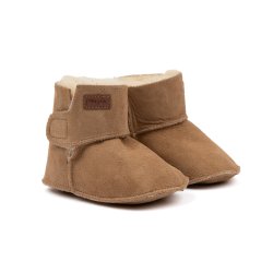Pom Pom Baby Boot Sheepskin - Camel