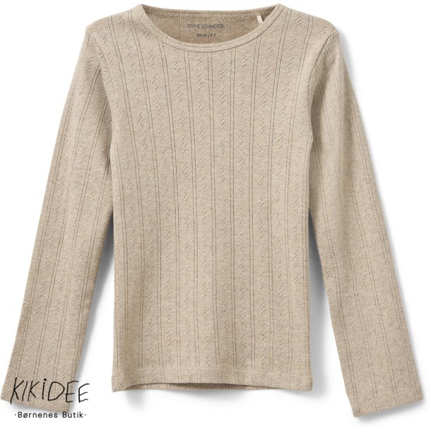 Sofie Schnoor Pointelle Bluse - Beige 