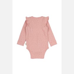Petit Piao Body Frill Dot - Bright rose 
