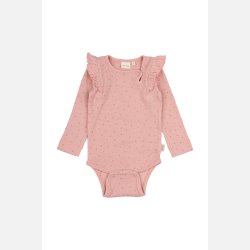 Petit Piao Body Frill Dot - Bright rose 