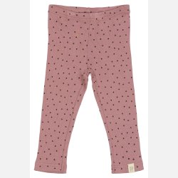 Petit Piao Hjerte Leggings - Nostalgic Rose/Coffee Bean