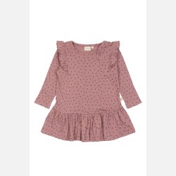 Petit Piao Hjerte Kjole -  Nostalgic Rose/Coffee Bean