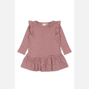 Petit Piao Hjerte Kjole -  Nostalgic Rose/Coffee Bean