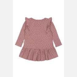 Petit Piao Hjerte Kjole -  Nostalgic Rose/Coffee Bean