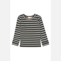 Petit Piao Song Bluse - Trekking Green Multistriped