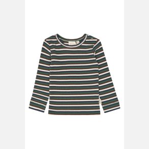 Petit Piao Song Bluse - Trekking Green Multistriped