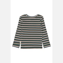 Petit Piao Song Bluse - Trekking Green Multistriped