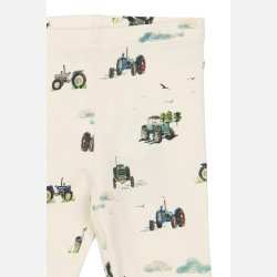 Petit Piao Star Leggings - Eggnog tractor