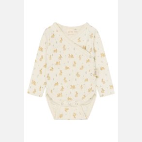 Petit Piao Dio Pointelle Sl�-om Body - Eggnog Rabbit 