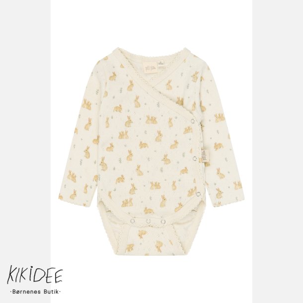 Petit Piao Dio Pointelle Sl�-om Body - Eggnog Rabbit 