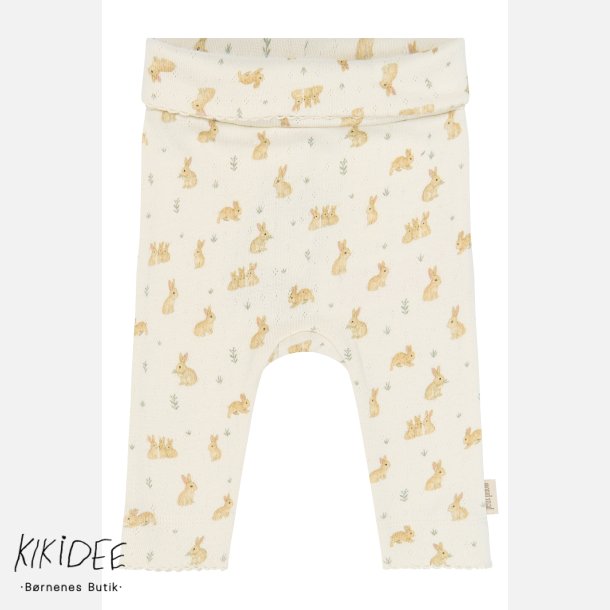 Petit Piao Dio Pointelle Leggings - Eggnog Rabbit 