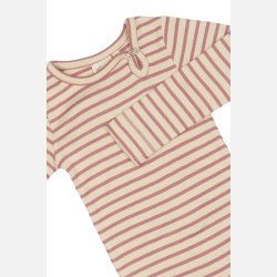 Petit Piao Body Striped - Nostalgic Rose/off white
