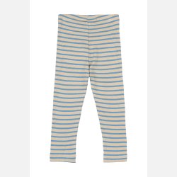 Petit Piao Leggings Striped - Allure Blue/Dark Off White
