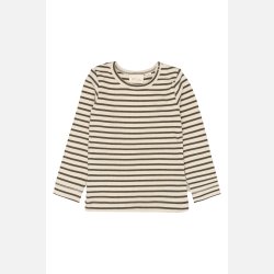 Petit Piao Bluse - Green leaf/off white