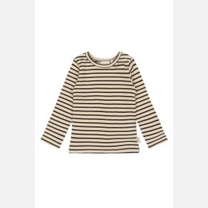 Petit Piao Bluse - Coffee bean/oof white