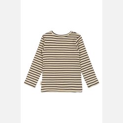 Petit Piao Bluse - Coffee bean/oof white
