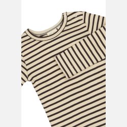 Petit Piao Bluse - Coffee bean/oof white