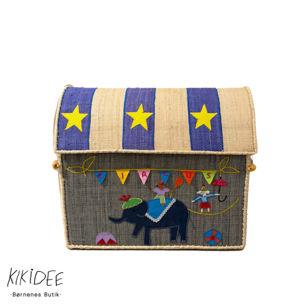 Rice Opbevaringskurv Mellem  - Cirkus tema