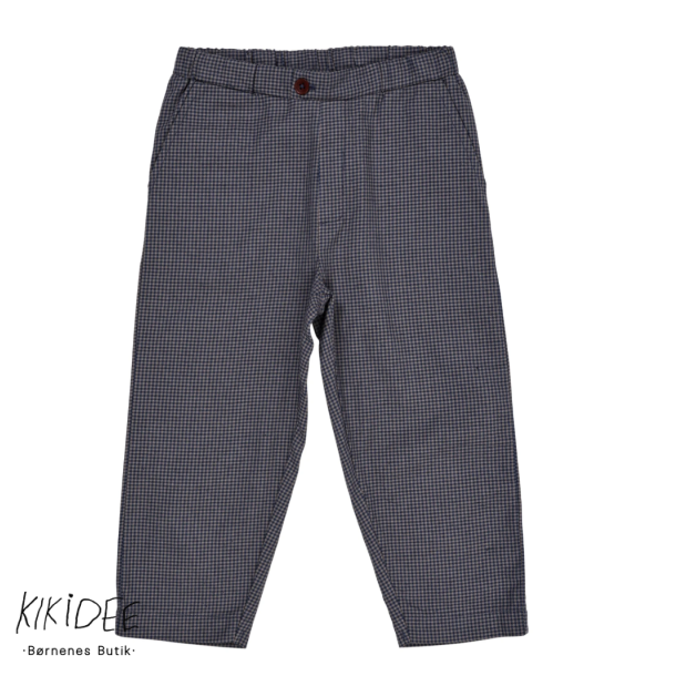 Copenhagen Colors Ternet Bukser  - Navy check combi