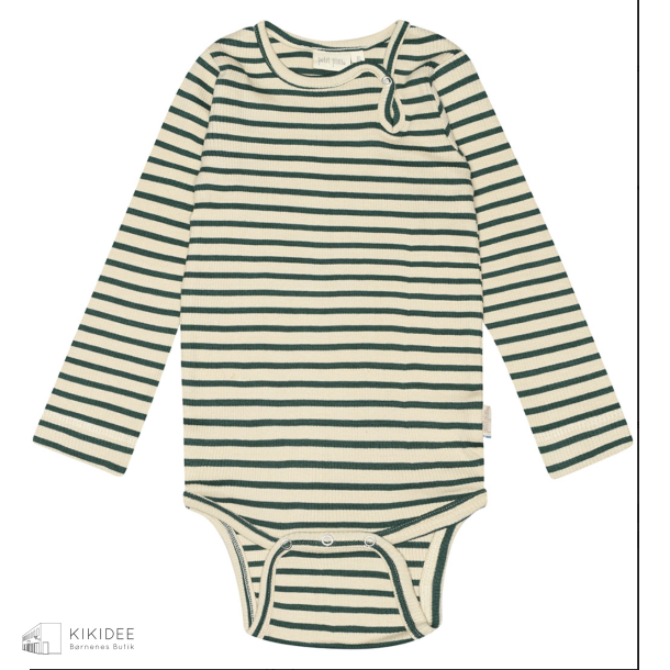 Petit Piao Body - Emerald green/dark off white