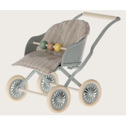 Maileg Klapvogn Baby Mus - Bl�
