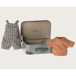  Maileg Overalls og Trje i Kuffert - Storebror mus