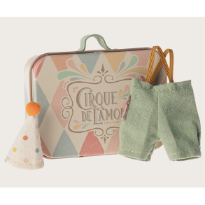  Maileg Klovne Tj i Kuffert - Lillebror mus