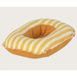 Maileg Gummibd Lille Mus - Gul og hvid stribet