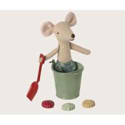 Maileg Strandst - Skovl, spand og skaller