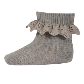 Mp Lea Blonde Strmper - Brown melange