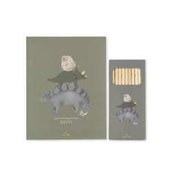 Konges Sljd Malebog og Farveblyanter - Dino 